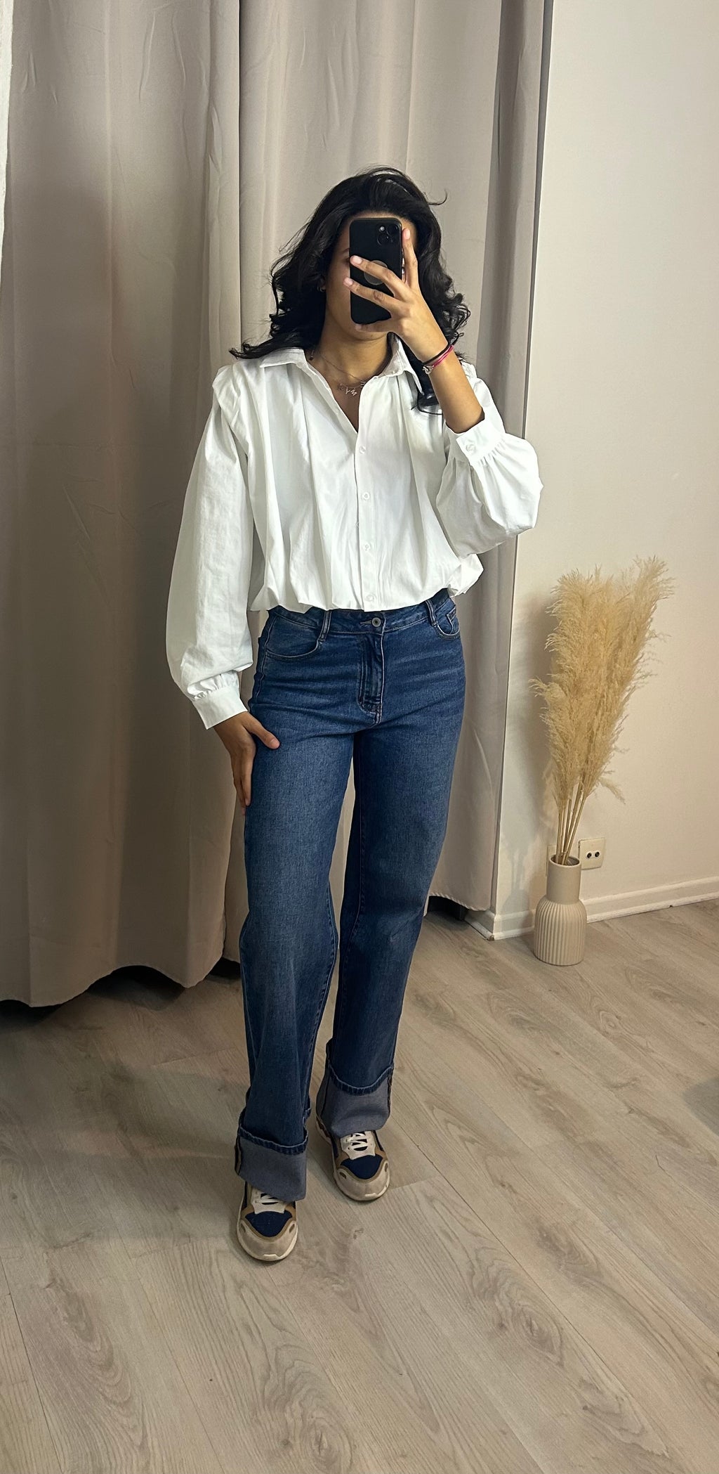 Chemise bouffante Blanche