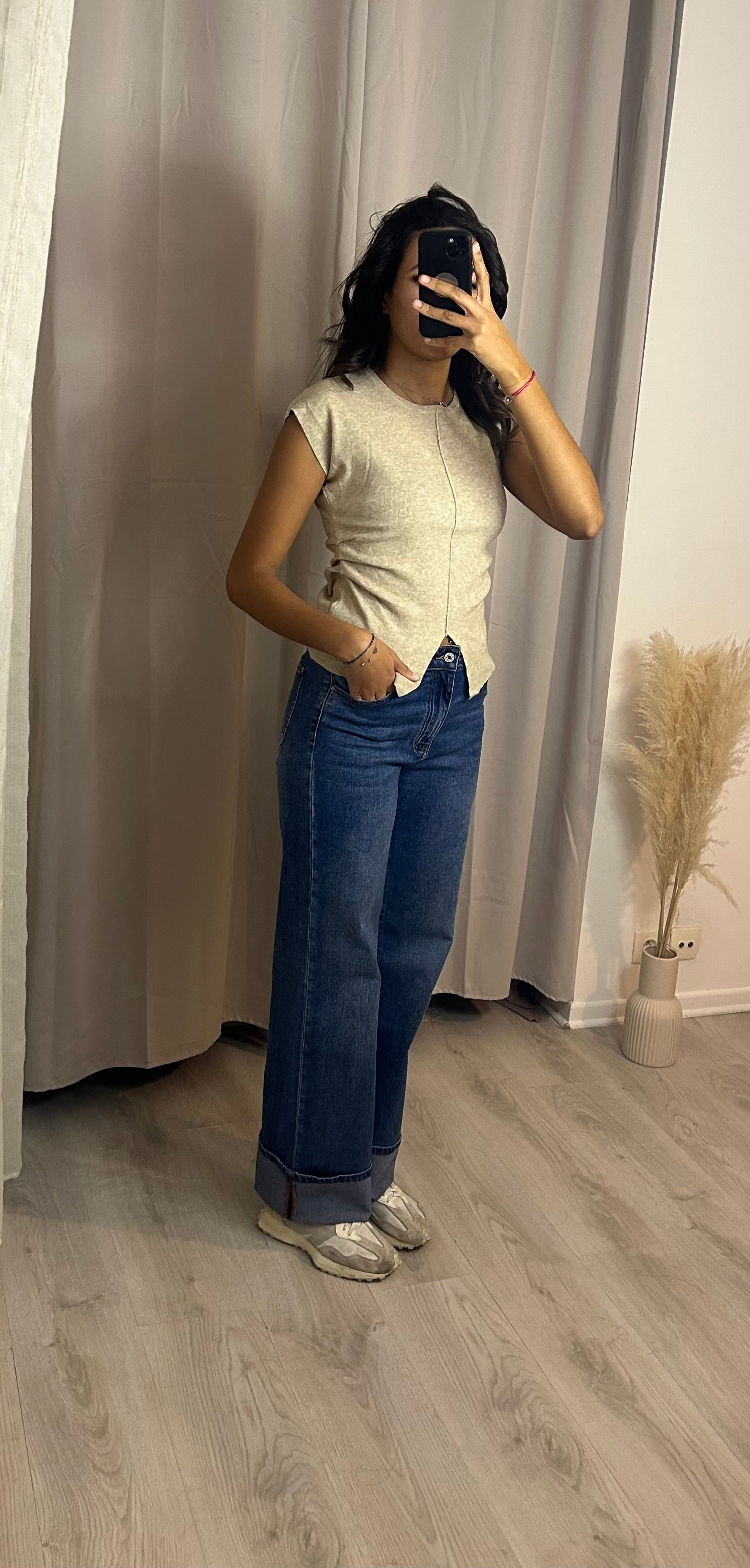 Pull fin cintré Beige