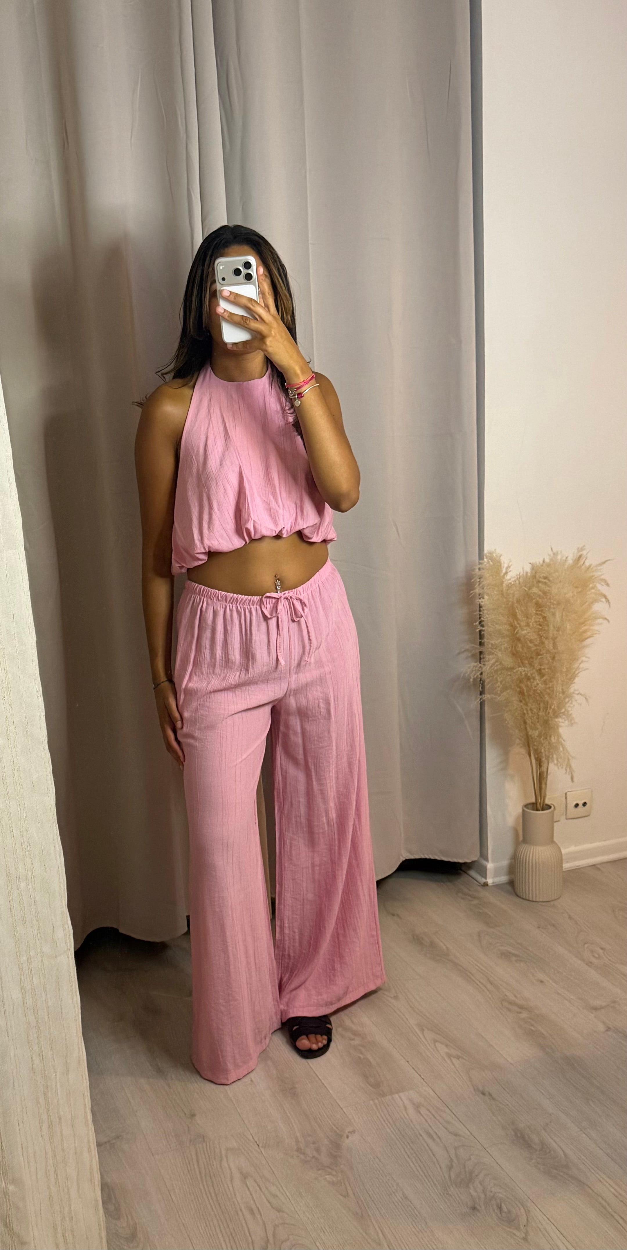 Ensemble pantalon Emna rose