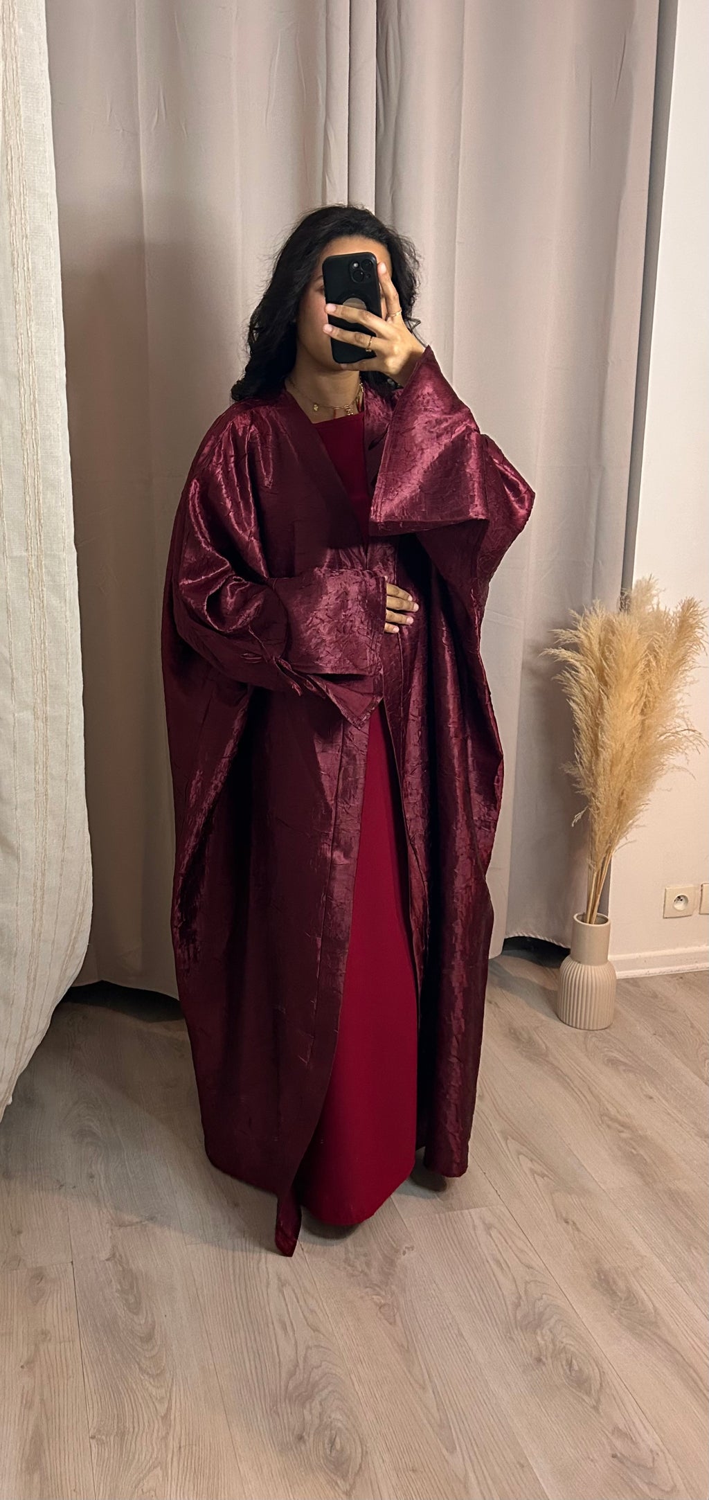 Abaya Amy Bordeaux