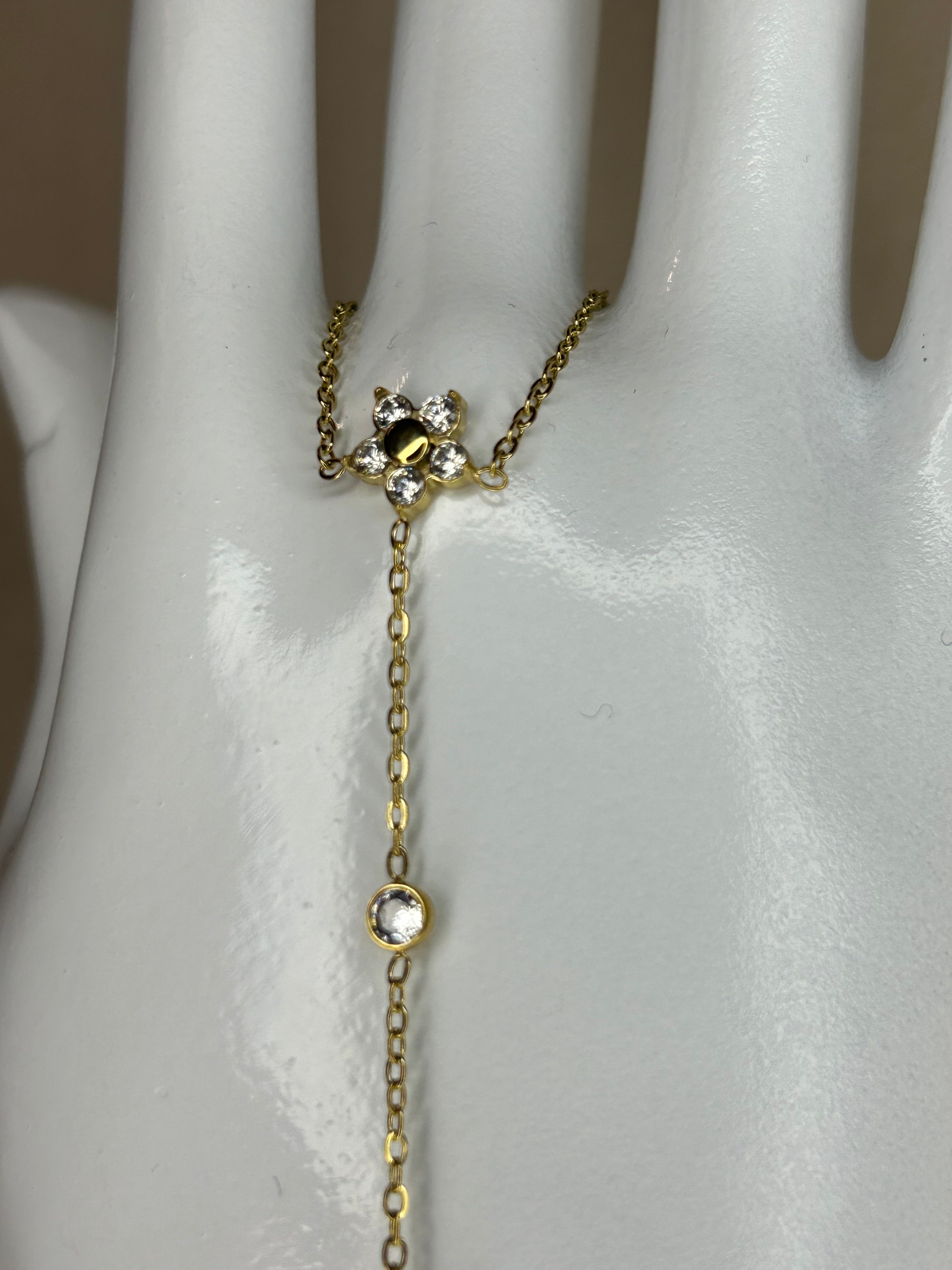 Chaine de main Flower