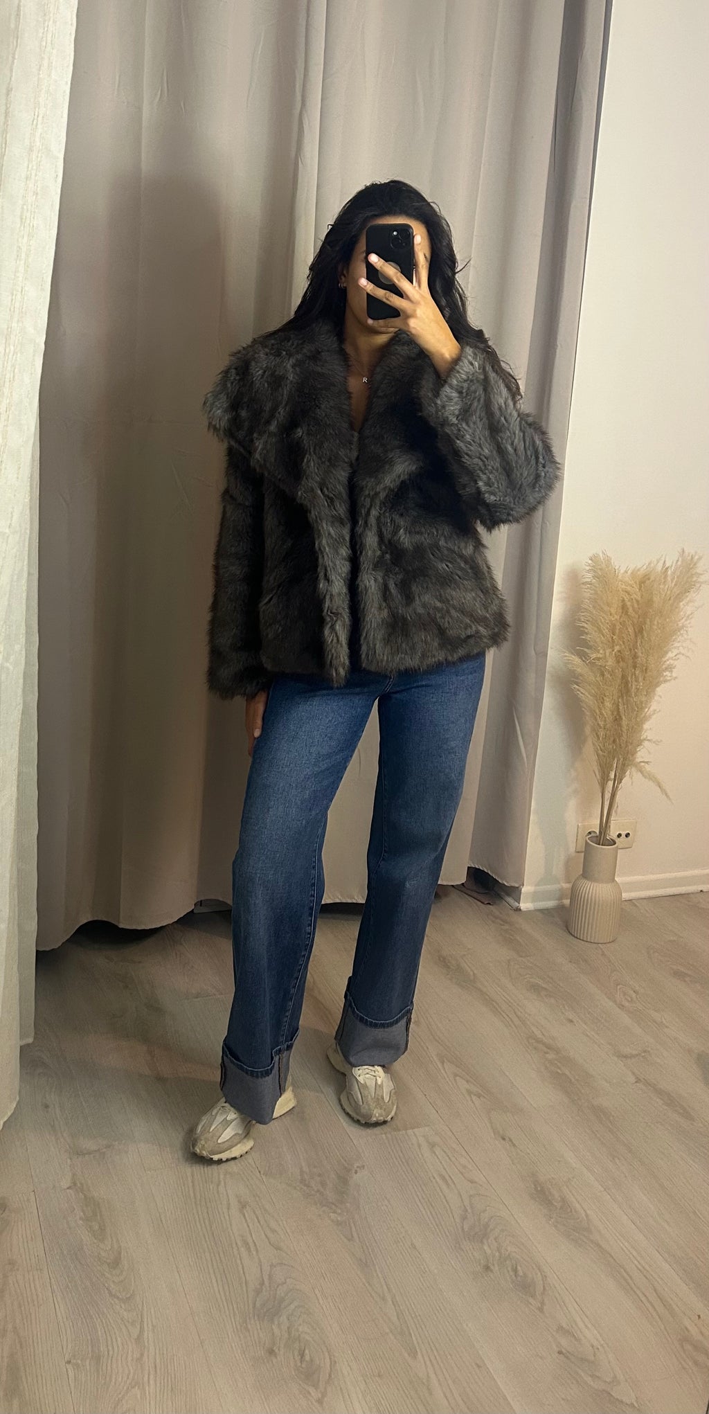 Veste fourrure Marron