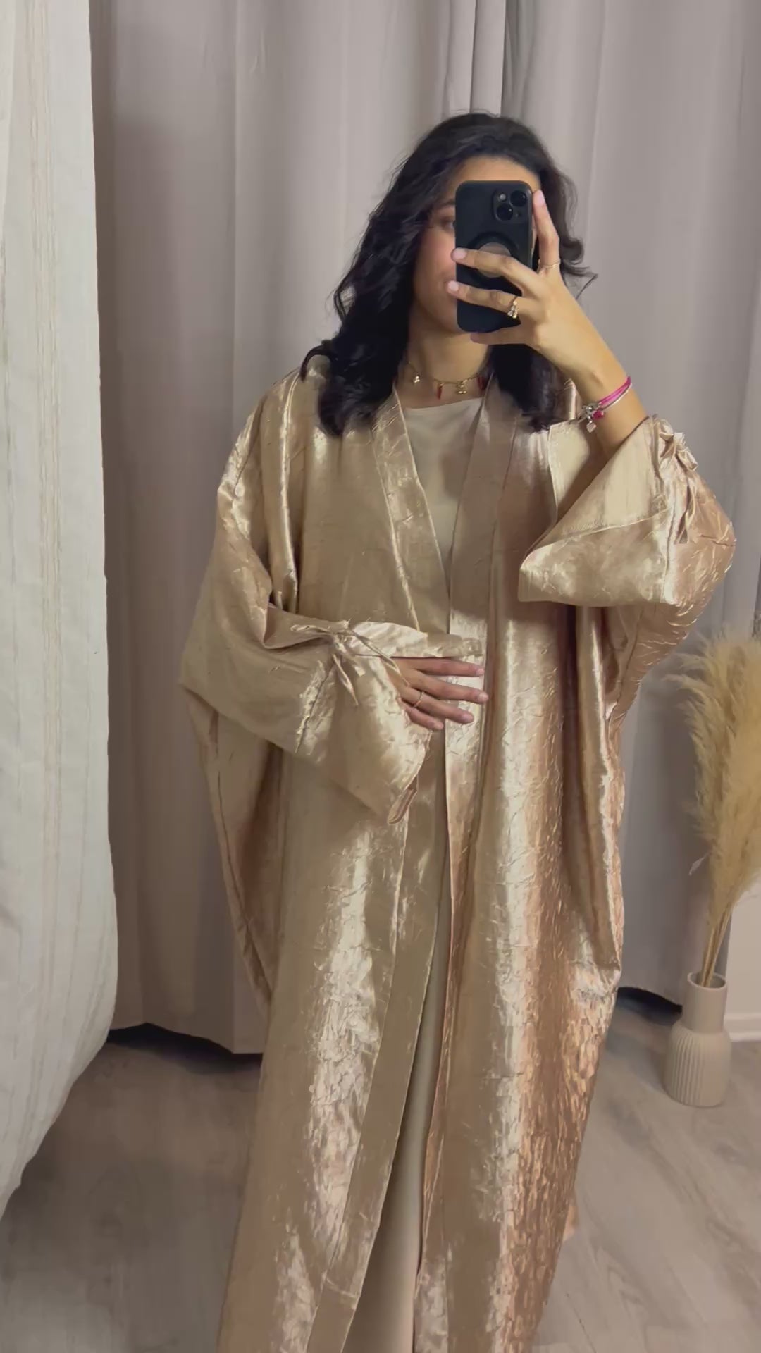 Abaya Amy Champagne