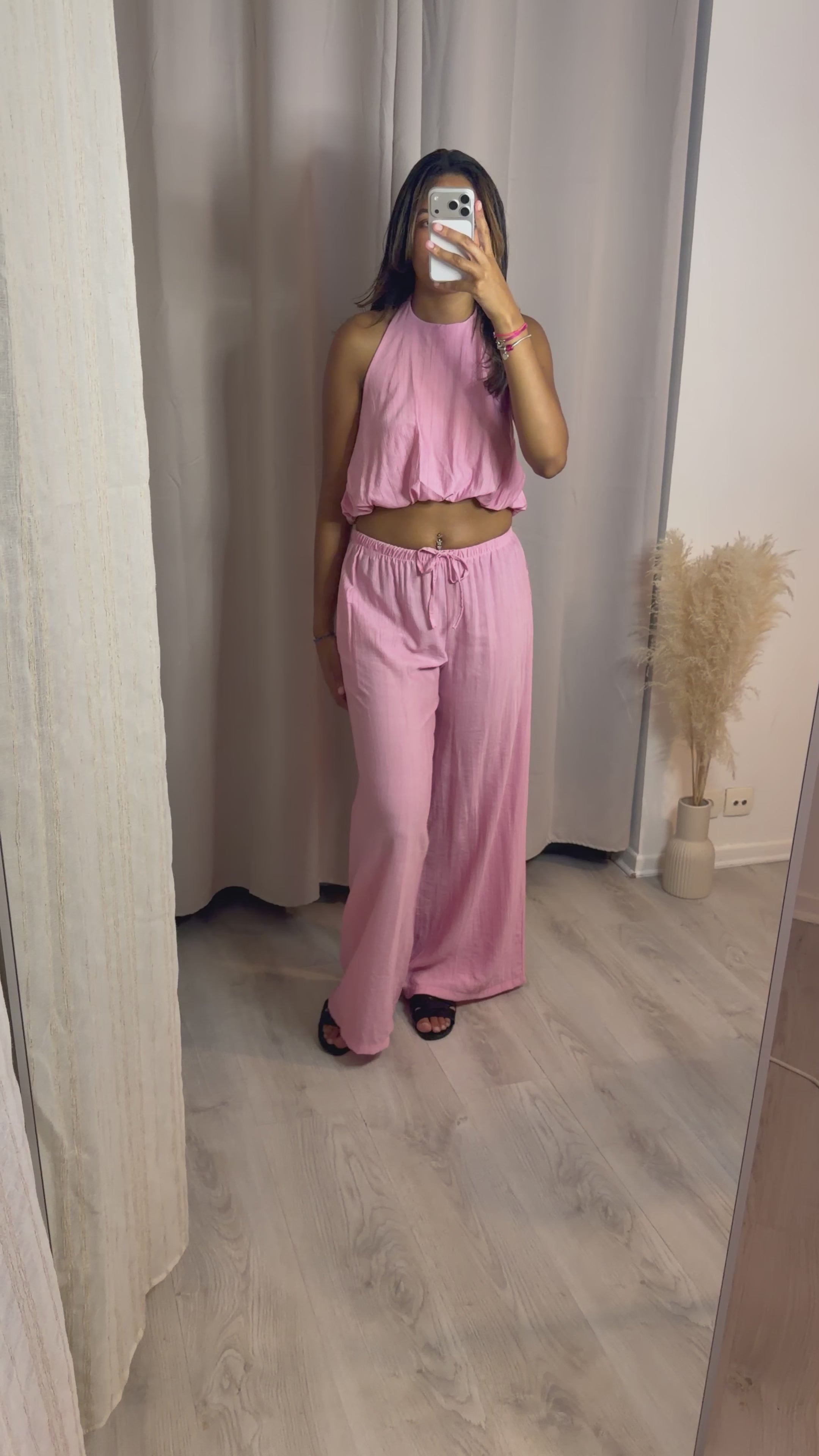Ensemble pantalon Emna rose