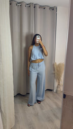 Ensemble pantalon Emna Bleu
