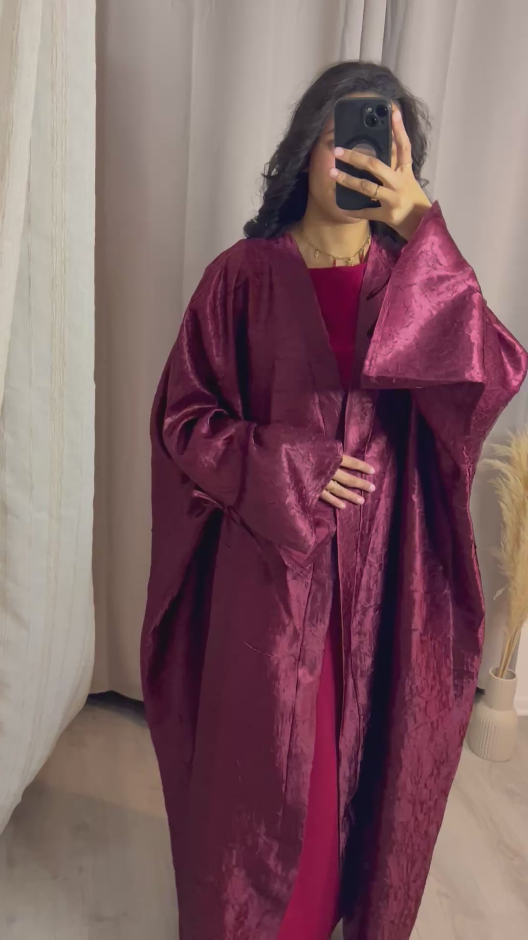 Abaya Amy Bordeaux