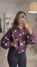 Veste à pois Prune