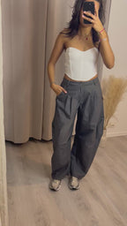 Pantalon ballon Gris