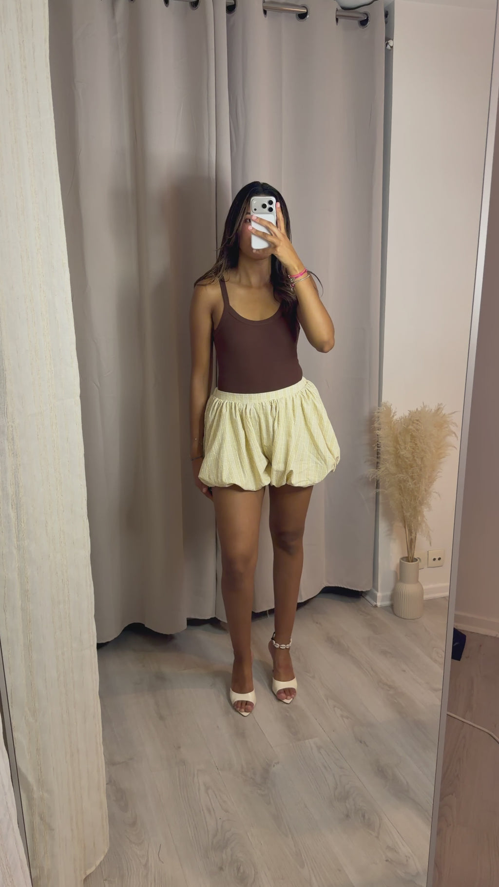 Short Ballon a carreaux